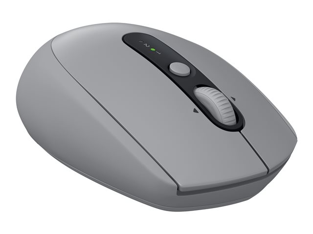 Logitech M590 Silent - Mouse - right-handed - optical - 7 buttons - wireless - Bluetooth, 2.4 GHz - USB wireless receiver - mid grey tonal
