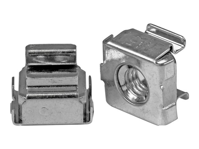 StarTech.com 50 Pkg M5 Cage Nuts for Server Rack Cabinets - M5 cage nuts - Rack cage nuts - cage nuts (CABCAGENUTS) - Rack nuts (pack of 50) - for P/N: RACK-18U-20-WALL-OA, RACK-21U-20-WALL-OA, RACK-24U-20-WALL-OA, SHELF-2U-20-CENTER-V