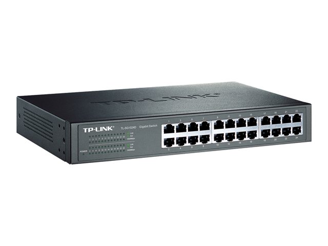 TP-Link TL-SG1024D - Switch - 24 x 10/100/1000 - desktop, rack-mountable