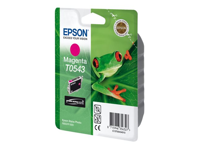 Epson T0543 - 13 ml - magenta - original - blister - ink cartridge - for Stylus Photo R1800, R800
