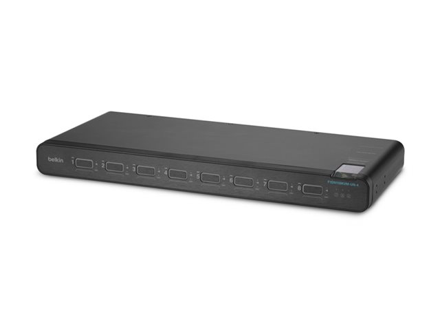 Belkin Universal Secure - 2nd Generation - KVM / audio switch - 8 x KVM / audio - 1 local user - desktop, rack-mountable - TAA Compliant