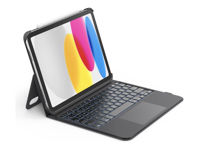 Belkin Connect - Keyboard and folio case (protective case) - with cradle - with trackpad - backlit - wireless - Bluetooth