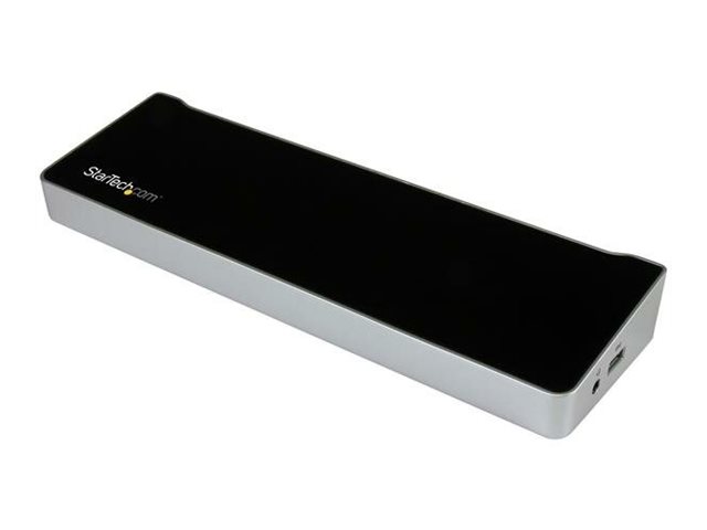 StarTech.com 4K USB-C Dock - Triple Monitor - Mac & Windows - 60W USB PD (DK30CH2DPPDU) - Docking station - USB-C - HDMI, 2 x DP - 1GbE - 60 Watt
