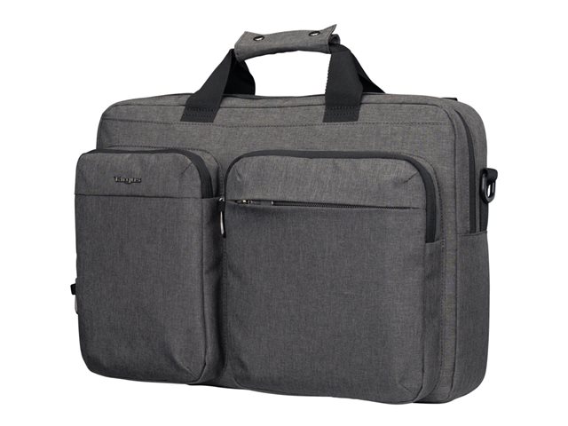 15-16- HYBRID BRIEFCASE BACKPACK - GREY