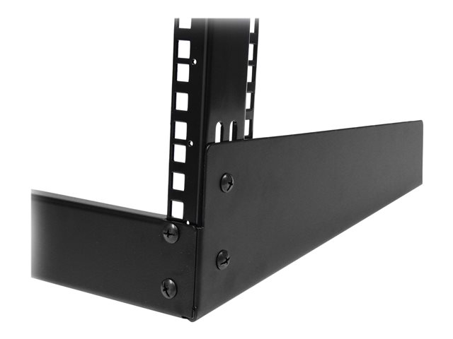 StarTech.com 12U Open Frame Network Rack - 19\" 2 Post Free Standing Desktop Rack for Computer, AV, Media, IT, Data & Server Room Equipment (RK12OD) - Rack open frame - black - 12U - 19\" - for P/N: CABCAGENUTS6, CABSCREWM52, CABSCREWSM6, CABSCRWM520, CABSCRWM620, CABSCRWS1224