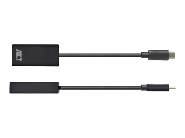 High Speed - videoadapter - 24 pin USB-C male naar HDMI female - 15 cm - beschermd - zwart - ondersteunt 4K60Hz (4096 x 2160)
