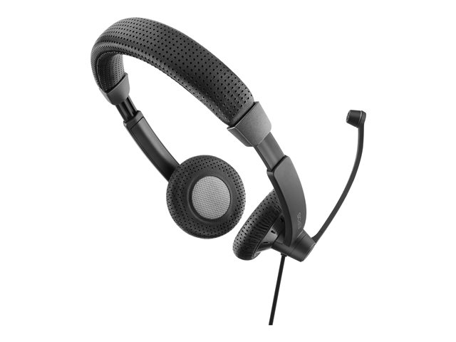 EPOS SC 75 USB MS - Headset - on-ear - wired - 3.5 mm jack, USB - black