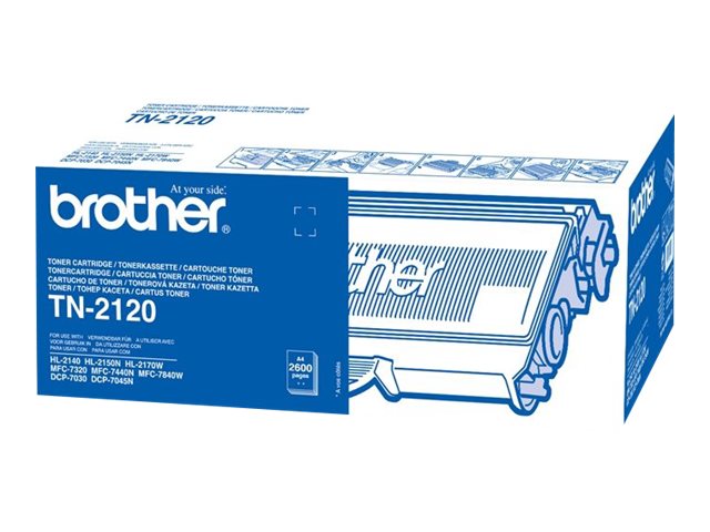 Brother TN2120 - Black - original - toner cartridge - for Brother DCP-7030, 7040, 7045, HL-2140, 2150, 2170, MFC-7320, 7440, 7840, Justio DCP-7040