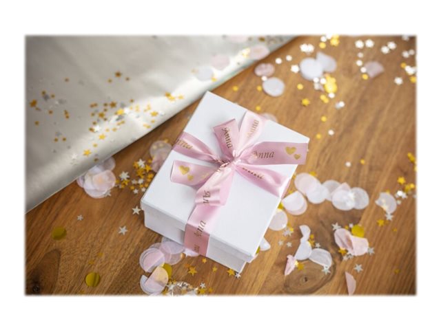 Brother TZe-RE54 - Satin - gold on pink - Roll (2.4 cm x 4 m) 1 cassette(s) ribbon tape - for Brother PT-D600, P-Touch PT-3600, D600, D800, E550, P750, P900, P950, P-Touch EDGE PT-P750