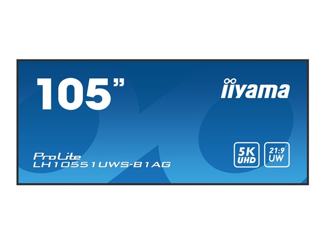 iiyama ProLite LH10551UWS-B1AG - 105\" Diagonal Class (104.7\" viewable) LED-backlit LCD display - digital signage - 5K UHD (2160p) 5120 x 2160 - black
