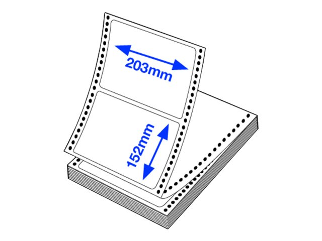 PP Matte Label Prem Die-cut Fanfold with