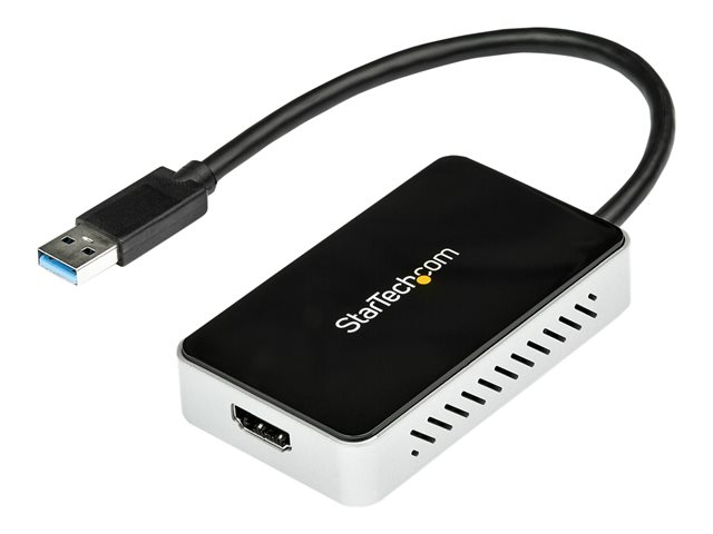StarTech.com USB 3.0 to HDMI & DVI Adapter with 1x USB Port - External Video & Graphics Card Adapter - Dual Monitor Hub - Supports Windows (USB32HDEH) - Docking station - USB 3.0 - HDMI - TAA Compliant - for P/N: HDDVIMM3, HDMM12, HDMM15, HDMM1MP, HDMM2MP, HDMM3, HDMM3MP, HDMM50A, HDMM6, HDPMM50