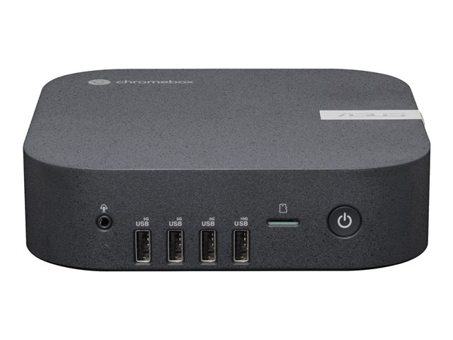 ASUS Chromebox 5a S3006UNA - Mini PC 1 x Core i3 i3-1315U / up to 4.5 GHz - RAM 8 GB - SSD 128 GB - NVMe - UHD Graphics - IEEE 802.11ax (Wi-Fi 6E), Bluetooth 5.3, Gigabit Ethernet - Chrome OS - monitor: none - eco black
