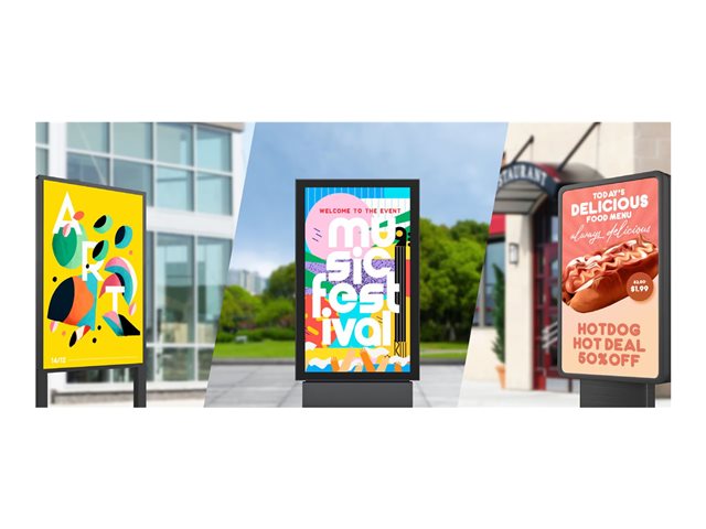 LG 75XF3P-B - 75\" Diagonal Class XF3P Series LED-backlit LCD display - digital signage with Integrated Pro:Idiom outdoor - full sun - webOS - 4K UHD (2160p) 3840 x 2160 - black