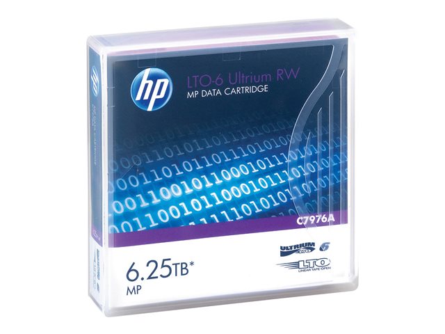 HPE LTO-6 Ultrium 6.25TB MP RW Data Tape