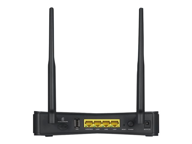 Zyxel LTE3301-PLUS - Wireless router - WWAN 4-port switch - 1GbE - Wi-Fi 5 - Dual Band