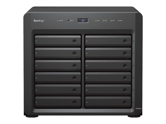 Synology Disk Station DS2422+ - NAS server - 12 bays - SATA 3Gb/s - RAID RAID 0, 1, 5, 6, 10, JBOD - RAM 4 GB - Gigabit Ethernet - iSCSI support