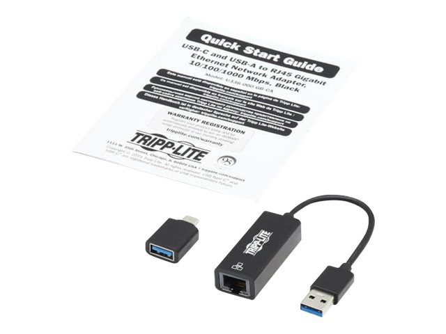 Eaton Tripp Lite USB-C USB-A to RJ45 Gi