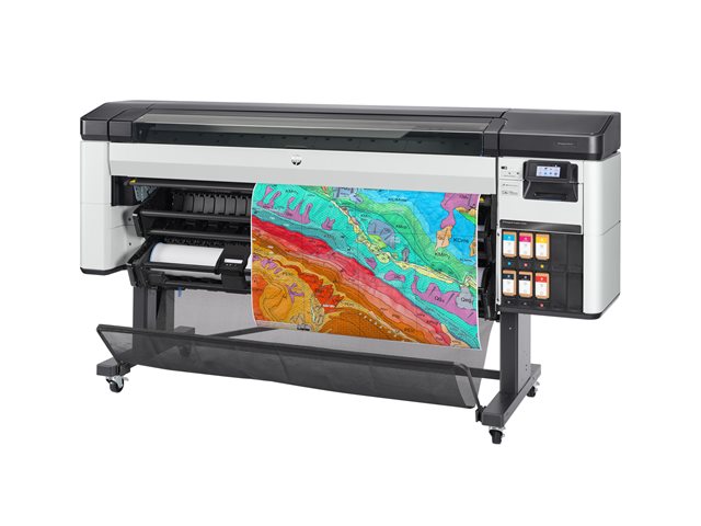 HP DesignJet Z6 Pro - 64\" large-format printer - colour - ink-jet - Roll (162.6 cm) - 2400 x 1200 dpi - up to 98 sq.m/hour (mono) / up to 98 sq.m/hour (colour) - capacity: 2 rolls - Gigabit LAN, USB host - cutter