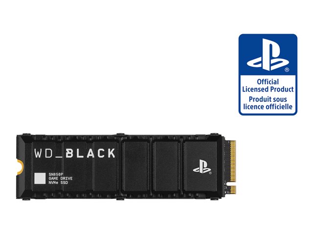 WD Black SN850P NVMe SSD WDBBYV0020BNC-WRSN - SSD - 2 TB - internal - M.2 2280 - PCIe 4.0 x4 (NVMe) - integrated heatsink
