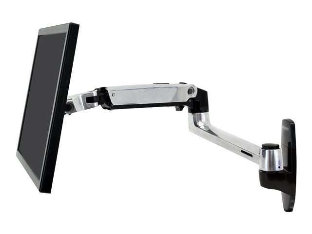 Ergotron LX - Mounting kit (wall mount, monitor arm) - for LCD display - aluminium - polished aluminium - screen size: up to 34\"