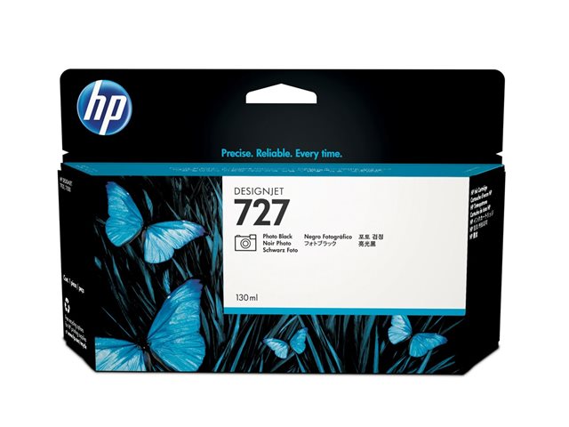 HP 727 - 130 ml - photo black - original - DesignJet - ink cartridge - for DesignJet T1500, T1530, T2500, T2530, T920, T930