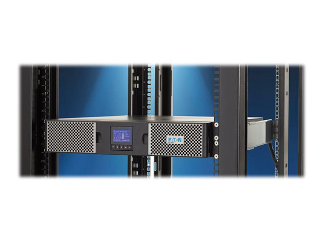 Eaton 9PX 3000VA 2700W 120V Online Double-Conversion UPS, L5-30P, 6x 5-20R, 1 L5-30R Outlets, Cybersecure Network Card Option, Extended Run, 2U Rack/Tower Battery Backup - UPS (rack-mountable / external) - AC 100/110/120/125 V - 2700 Watt - 3000 VA - Ethernet, RS-232, USB - output connectors: 7 - 2U - black and silver - for P/N: 744-A3122, 9PXEBM72RT
