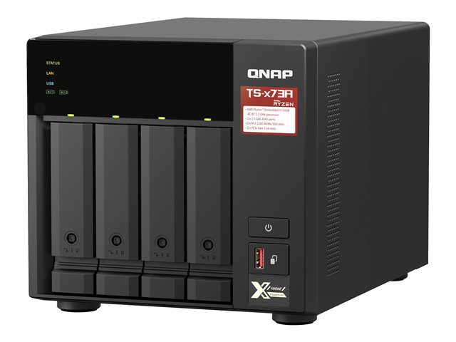 QNAP TS-473A - NAS server - 4 bays - SATA 6Gb/s - RAM 8 GB - 2.5 Gigabit Ethernet
