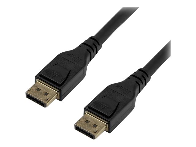 StarTech.com 16ft/5m VESA Certified DisplayPort 1.4 Cable, 8K 60Hz HBR3 HDR, Super UHD DisplayPort to DisplayPort Monitor Cord, Ultra HD 4K 120Hz DP 1.4 Video Cable M/M DP Connectors - DP 1.4 Latching Cable - DisplayPort cable - DisplayPort (M) latched to DisplayPort (M) latched - DisplayPort 1.4 - 5 m - 8K support - black - for P/N: CDP2DPHD, TB32DP14