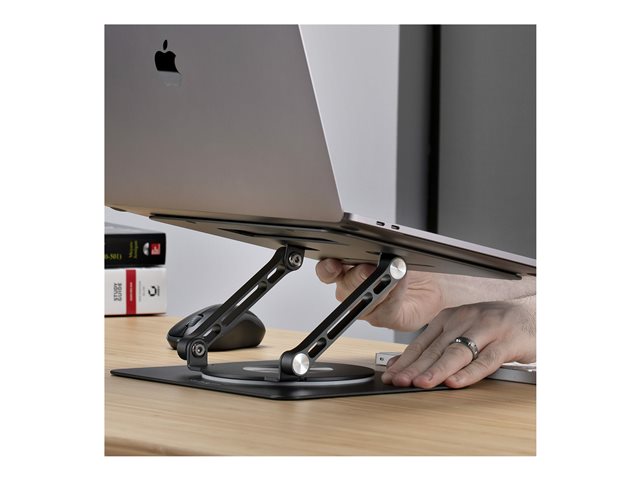 StarTech.com - Notebook stand - 360° rotating base - desktop - silver
