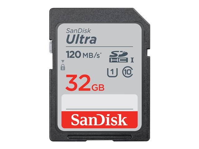 SanDisk Ultra - Flash memory card - 32 GB - UHS-I U1 / Class10 - SDHC UHS-I