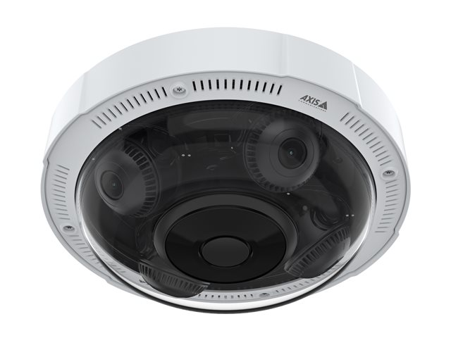 AXIS P37 Series P3737-PLE - Network panoramic camera - multi-sensor - dome - outdoor - tamper-resistant / weatherproof - colour (Day&Night) - 4 x 5 MP - 2592 x 1944 - fixed iris - vari-focal - audio - GbE - H.264B, H.264M, H.264H, H.265, MJPEG, MPEG-4 Part 10, AVC, MPEG-H Part 2, HEVC - PoE Plus Class 4 - TAA Compliant