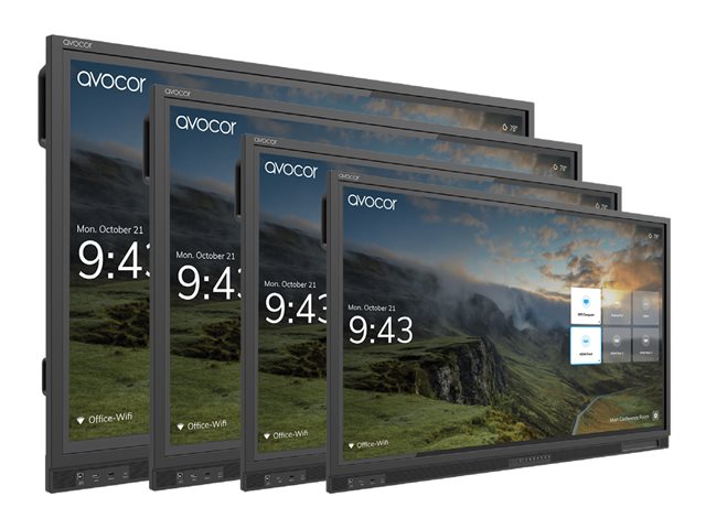 Avocor - 75\" diagonale klasse E Series led-achtergrondverlichting lcd-scherm - interactief - met aanraakscherm (meerdere vingers) - 4K UHD (2160p) 3840 x 2160 - direct brandende led