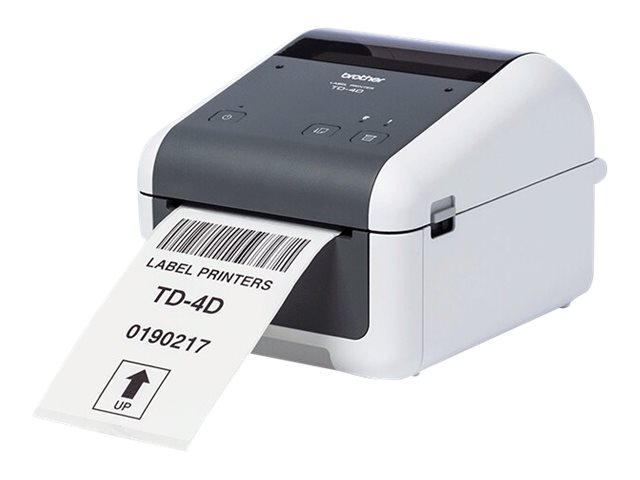 Brother TD-4210D - Label printer - direct thermal - Roll (11.8 cm) - 203 dpi - up to 127 mm/sec - USB 2.0, serial - white, grey
