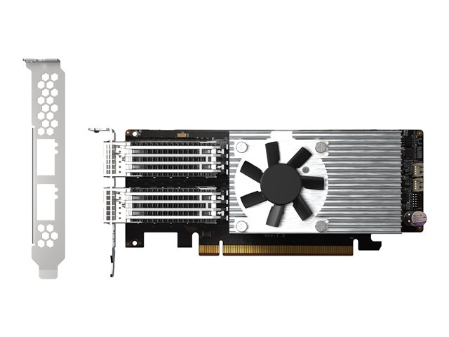 QNAP QXG-100G2SF-E810 - Network adapter - PCIe 4.0 x16 low profile - 100 Gigabit QSFP28 x 2 - for QNAP TS-H2490FU