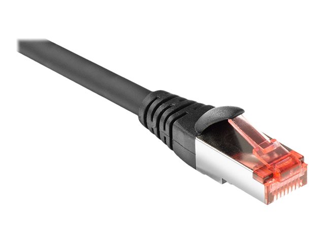 CAT6A U/FTP PVC FLEX BK 0.5M. 1 stk