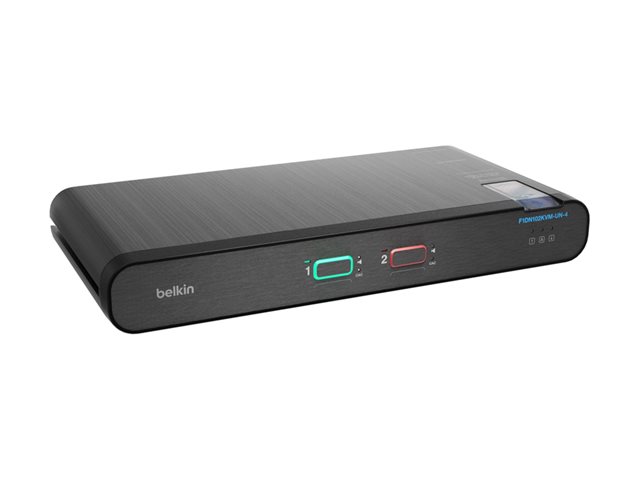 Belkin Universal Secure - 2nd Generation - KVM / audio switch - 2 x KVM / audio - 1 local user - desktop - TAA Compliant