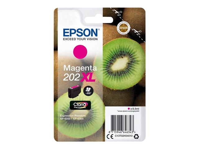 Epson 202XL - 8.5 ml - XL - magenta - original - blister with RF/acoustic alarm - ink cartridge - for Expression Premium XP-6000, XP-6005