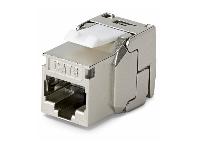 Cat8 Keystone Jack 6-Pack 180-Deg