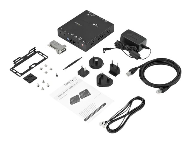 StarTech.com 4K HDMI over IP Receiver for ST12MHDLAN4K - 4K Receiver - HDMI Over Cat6 - 4k AV Receiver (ST12MHDLAN4R) - Video/audio extender - receiver - 1GbE, HDMI - up to 100 m - for P/N: ST12MHDLAN4K, SV565HDIP, SVA12M2NEUA, SVA12M5NA, VIDWALLMNT