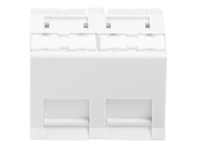 DIGITUS 45x45 mm 2-port face plate angle