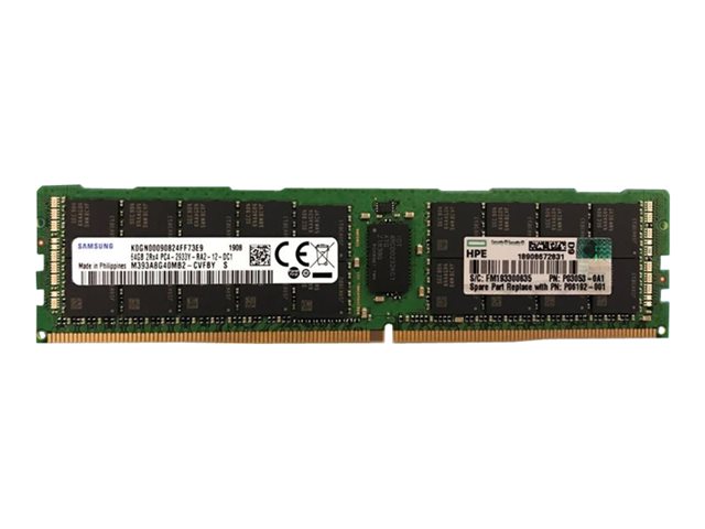 HPE SmartMemory - DDR4 - 64 GB - DIMM 288-pin - 2933 MHz / PC4-23400 - CL21 - 1.2 V - registered - ECC