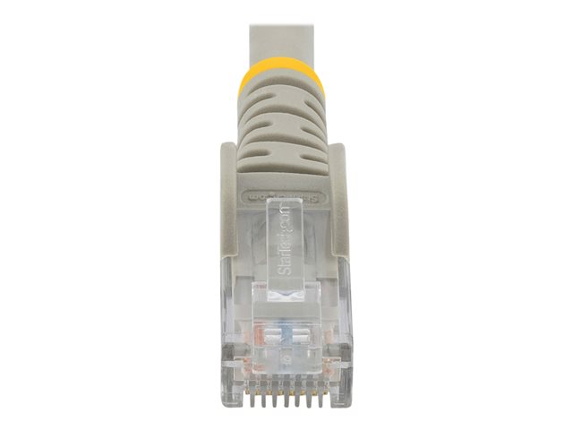 StarTech.com 50cm CAT6 Ethernet Cable, 10 Gigabit Snagless RJ45 650MHz 100W PoE Patch Cord, CAT 6 10GbE UTP Network Cable w/Strain Relief, Grey, Fluke Tested/Wiring is UL Certified/TIA - Category 6 - 24AWG (N6PATC50CMGR) - Patch cable - RJ-45 (M) to RJ-45 (M) - 50 cm - UTP - CAT 6 - snagless - grey