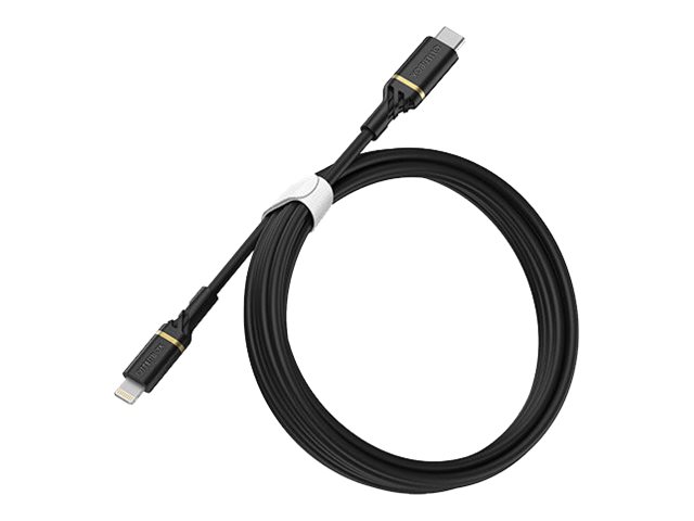 OtterBox Standard - Lightning cable - Lightning male to 24 pin USB-C male - 2 m - USB Power Delivery (60W) 