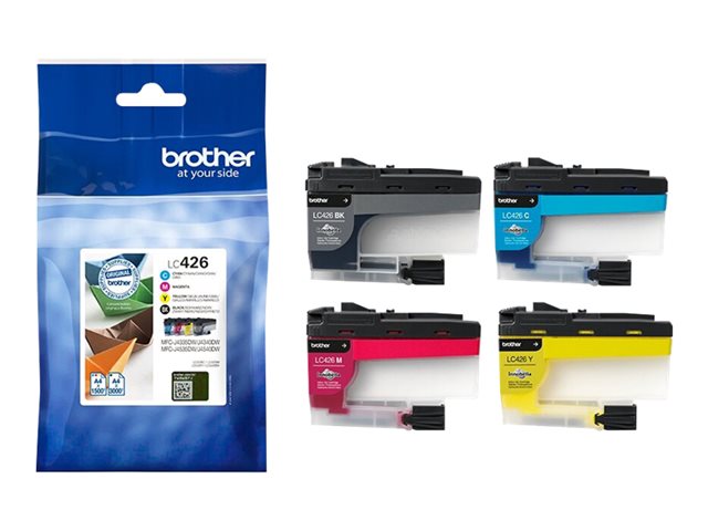Brother LC426 - 4-pack - black, yellow, cyan, magenta - original - ink cartridge - for Brother MFC-J4335, MFC-J4340, MFC-J4535, MFC-J4540