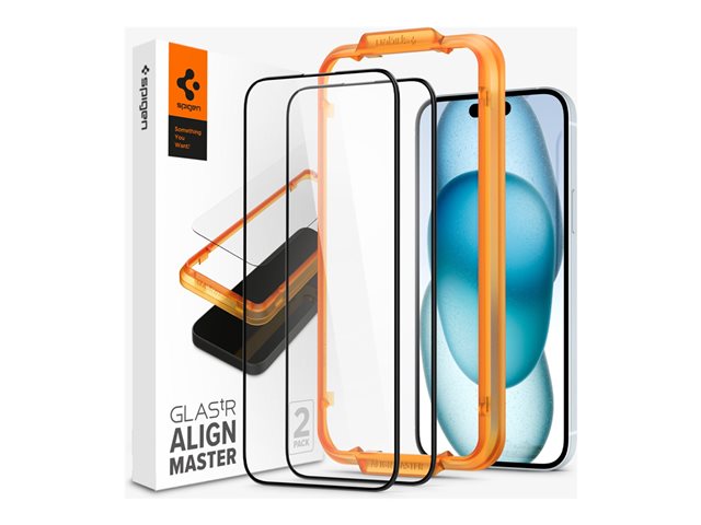 Spigen iP15 Glas.tR AlignMaster Blk (2P)