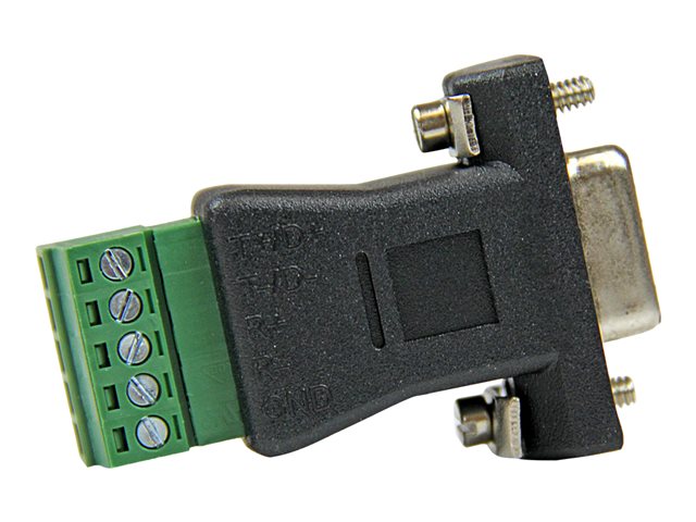 StarTech.com RS422 RS485 Serial DB9 to Terminal Block Adapter - Serial adapter - 5 pin terminal block to DB-9 (M) - black - DB92422 - Serial adapter - 5 pin terminal block to DB-9 (M) - black - for P/N: PCI2S232485I, PCI2S4851050