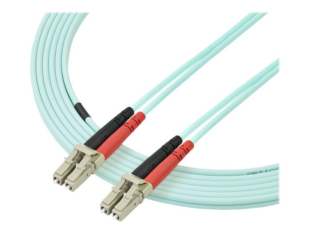 StarTech.com 3m Fiber Optic Cable - 10 Gb Aqua - Multimode Duplex 50/125 - LSZH - LC/LC - OM3 - LC to LC Fiber Patch Cable - Patch cable - LC multi-mode (M) to LC multi-mode (M) - 3 m - fibre optic - duplex - 50 / 125 micron - OM3 - halogen-free - aqua - for P/N: J9152AST, MASFP10GBSR, SFP10GBLRMST, SFP10GBSRST, SFP10GSRSST, SFP10GSRXST