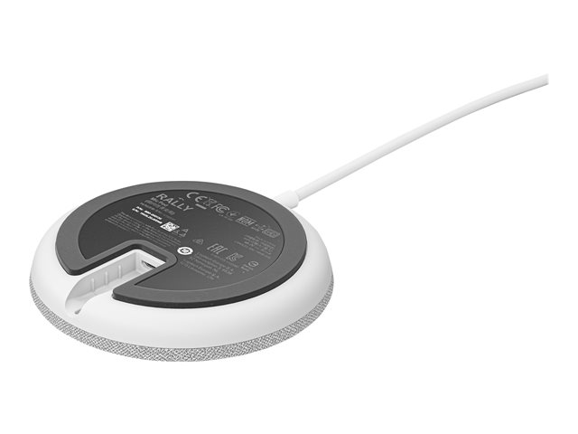 Logitech Rally Mic Pod - Microphone - white - Skype Certified, Zoom Certified, Cisco Webex Certified - for Rally Bar, Plus, Room Solution Large