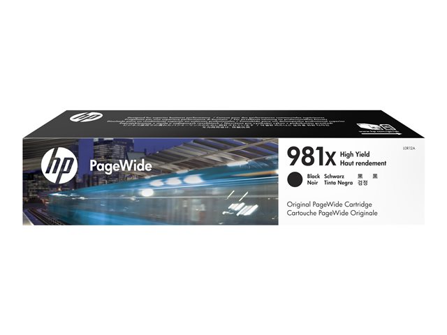 HP 981X - 194 ml - High Yield - black - original - PageWide - ink cartridge - for PageWide Enterprise Color MFP 586, PageWide Managed Color E55650
